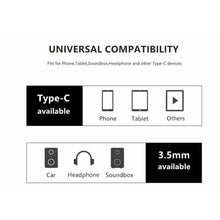 Load image into Gallery viewer, Type C USB-C to 3.5mm Male Audio AUX Cable Adapter For Car Stereo - Battery Mate