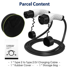 Load image into Gallery viewer, Type2 to Type2 EV Charging Cable 32A 480V for 22KW 3 phase - Battery Mate
