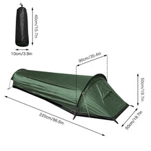 Load image into Gallery viewer, Ultralight Bivy Camping Tent Waterproof Sleeping Bag Travel Backpack Single Tent - Battery Mate