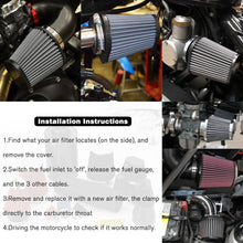 Load image into Gallery viewer, Universal Black Metal Pod Air Filter With Clamp For Car Motorcycle - Battery Mate