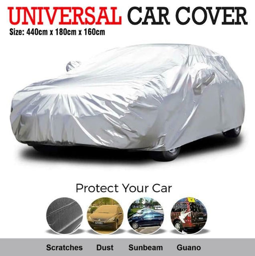 Universal Size Car Cover Waterproof Rain/UV/Dust Resistant Weather Proof AU - Battery Mate