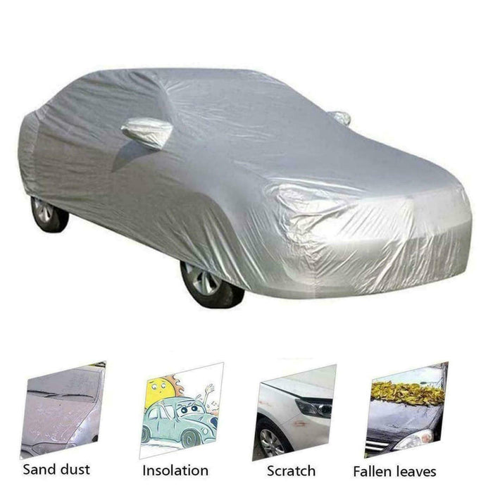 Universal Size Car Cover Waterproof Rain/UV/Dust Resistant Weather Proof AU - Battery Mate