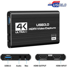 Load image into Gallery viewer, USB 3.0 HDMI Video Capture Card 4K 1080P 60fps Game Video Record Live Streaming - Battery Mate