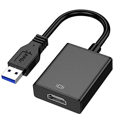 USB 3.0 Male to HDMI Female Adapter Converter Cable for Windows Mac HD 1080 - Battery Mate