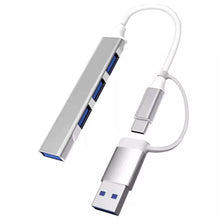 Load image into Gallery viewer, USB C HUB 3.0 Type C 4-Port Multi-Splitter OTG Adapter For Laptop Mac PC Android - Battery Mate
