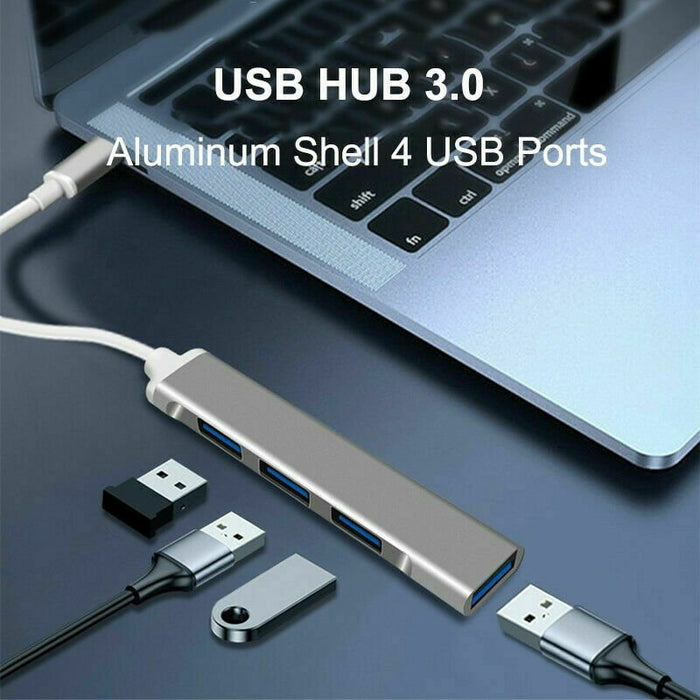 USB C HUB 3.0 Type C 4-Port Multi-Splitter OTG Adapter For Laptop Mac PC Android - Battery Mate