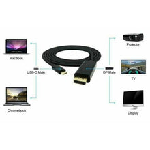 Load image into Gallery viewer, USB C to DP Cable USB3.1 Type C to DisplayPort DP 4K UHD for Apple Macbook - Battery Mate