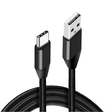 Load image into Gallery viewer, USB Type-C Charging &amp; Data Cable - Black 2m | 3 Pack - Battery Mate