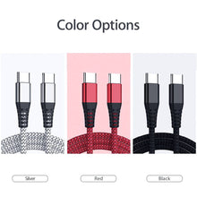 Load image into Gallery viewer, USB Type-C to USB C 3.1 Male to Male Sync PD Charging Cable Type C to Type C Mac - Battery Mate