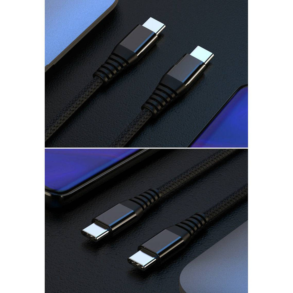 USB Type-C to USB C 3.1 Male to Male Sync PD Charging Cable Type C to Type C Mac - Battery Mate