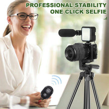 Load image into Gallery viewer, Vlogging Kit LED Light Mobile Phone Video Selfie Stand Holder Tripod - Battery Mate