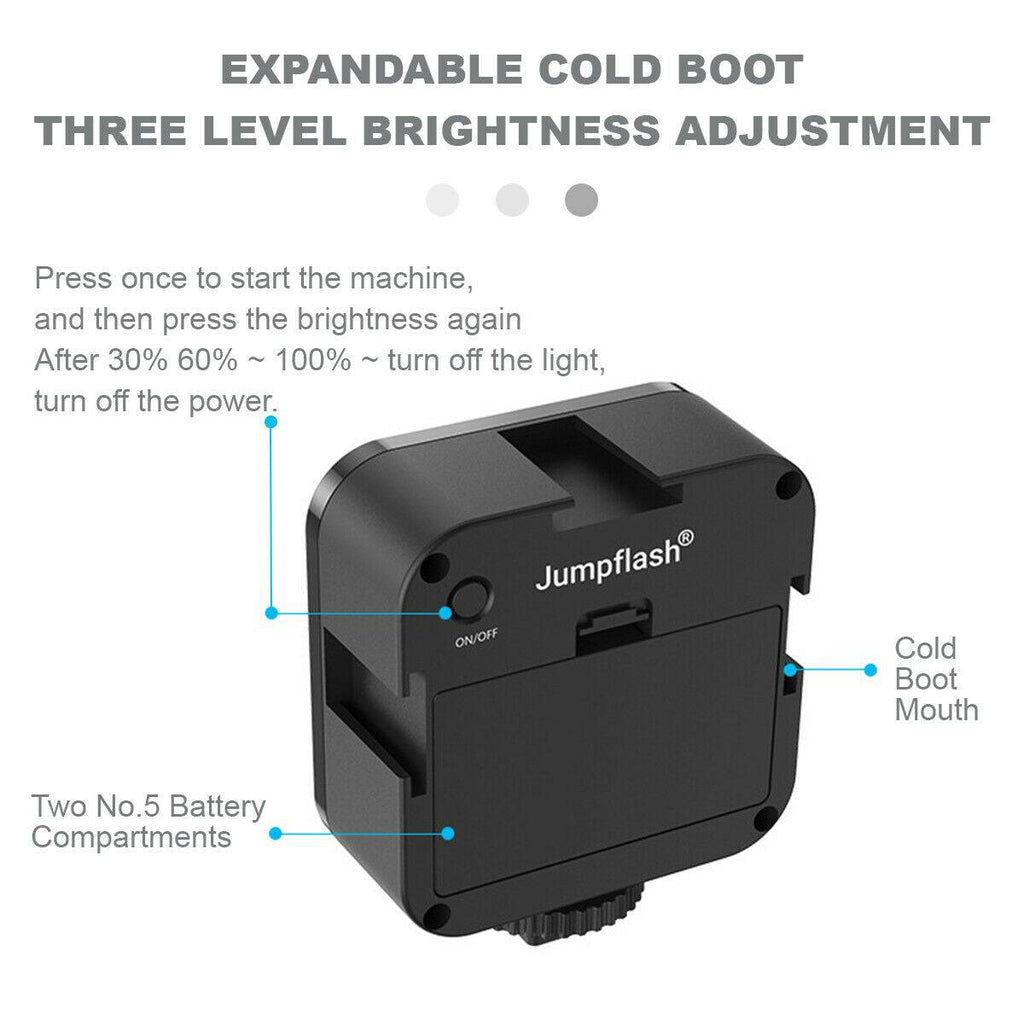 Vlogging Kit LED Light Mobile Phone Video Selfie Stand Holder Tripod - Battery Mate