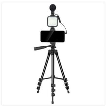 Load image into Gallery viewer, Vlogging Kit LED Light Mobile Phone Video Selfie Stand Holder Tripod - Battery Mate