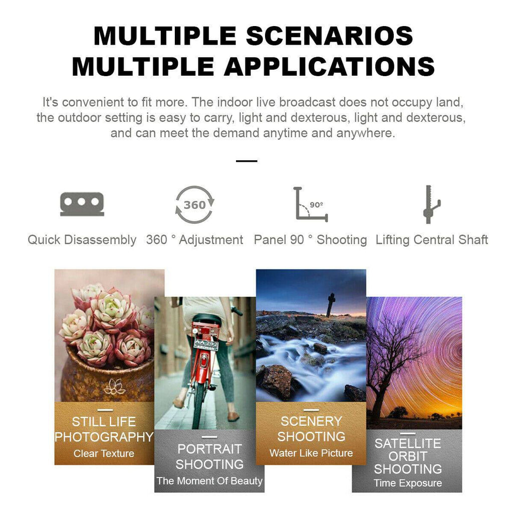 Vlogging Kit LED Light Mobile Phone Video Selfie Stand Holder Tripod - Battery Mate