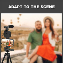Load image into Gallery viewer, Vlogging Kit LED Light Mobile Phone Video Selfie Stand Holder Tripod - Battery Mate
