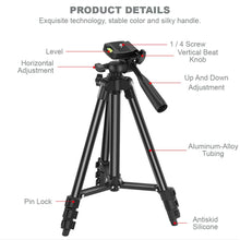 Load image into Gallery viewer, Vlogging Kit LED Light Mobile Phone Video Selfie Stand Holder Tripod - Battery Mate