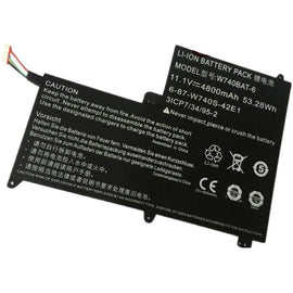 W740BAT-6 Compatible Battery for Clevo 6-87-W740S-42E 3ICP7/34/95-2 S413 W740SU - Battery Mate