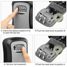Load image into Gallery viewer, Wall Mounted Combination Lock Key Safe Storage Box Security Home Outdoor Digit - Battery Mate