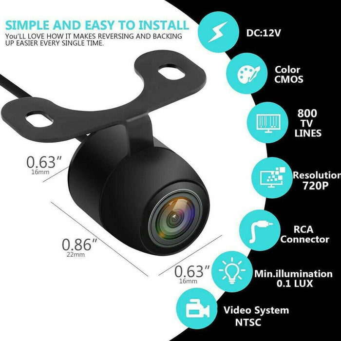 Waterproof 170° Reverse Car Rear View Backup Parking Camera IR Night Vision AU - Battery Mate