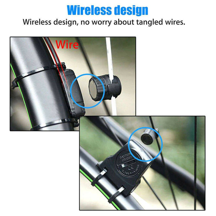 Waterproof Wireless Mountain Bike Computer Bicycle Speedometer Cycle Odometer MA - Battery Mate