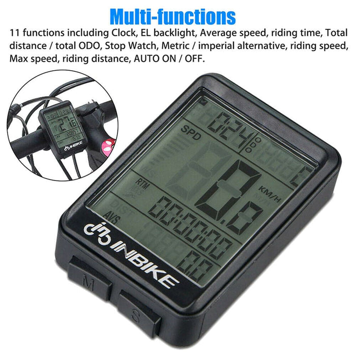 Waterproof Wireless Mountain Bike Computer Bicycle Speedometer Cycle Odometer MA - Battery Mate