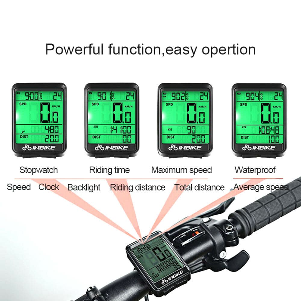 Waterproof Wireless Mountain Bike Computer Bicycle Speedometer Cycle Odometer MA - Battery Mate