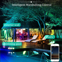 Load image into Gallery viewer, WIFI Smart LED Flood Light RGB Outdoor Spotlight Wall Street Lamp 100W - Battery Mate
