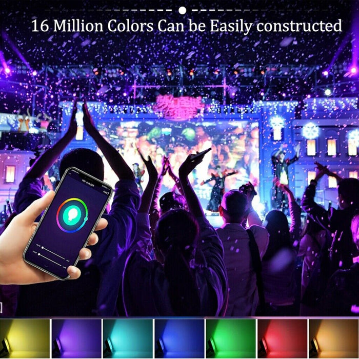 WIFI Smart LED Flood Light RGB Outdoor Spotlight Wall Street Lamp 100W - Battery Mate