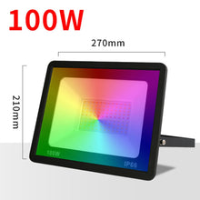 Load image into Gallery viewer, WIFI Smart LED Flood Light RGB Outdoor Spotlight Wall Street Lamp 100W - Battery Mate