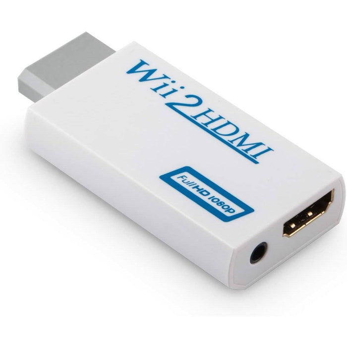 Wii/Wii U HDMI Adapter Wii to HDMI Converter Adapter HD Audio Video Output - Battery Mate