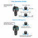 Wireless Car FM Transmitter Bluetooth Radio MP3 Music Player USB Dual Charger - Battery Mate