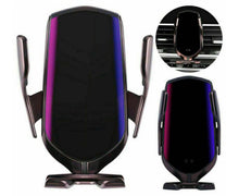 Load image into Gallery viewer, Wireless Car Mount Charger Phone Holder Rack Automatic Clamping Smart Sensor-Black - Battery Mate