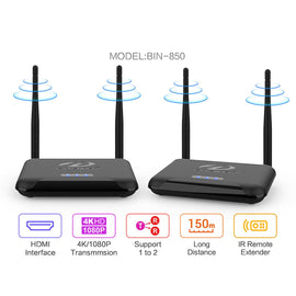 Wireless HDMI Transmitter & Receiver 4K Wireless HDMI Extender For Conferences - Battery Mate