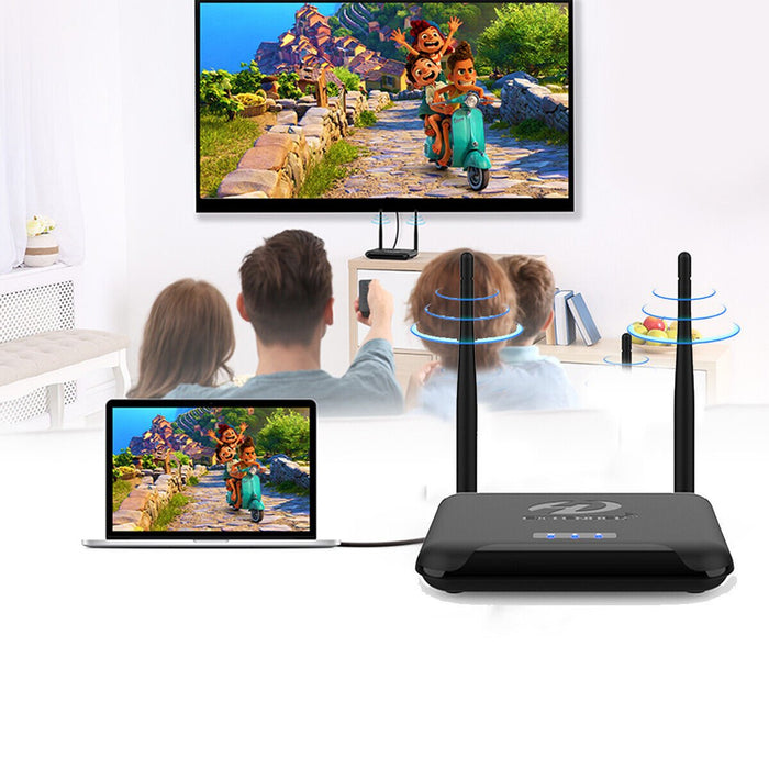 Wireless HDMI Transmitter & Receiver 4K Wireless HDMI Extender For Conferences - Battery Mate