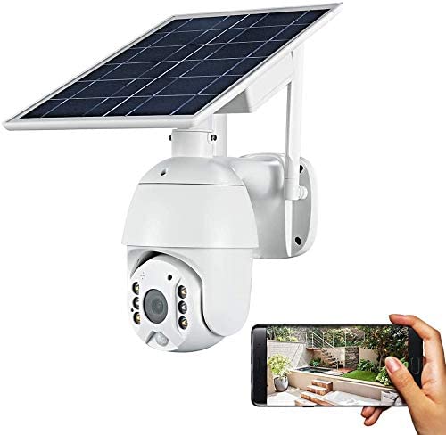 Wireless Solar Powered WIFI Security Camera Outdoor Flood Light LED PTZ - Battery Mate