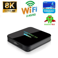 Load image into Gallery viewer, X10 Max X4 8K Amlogic S905X4 TV Box Android 10.0 Quad Core 2GB/16GB Dual WiFi Bl - Battery Mate