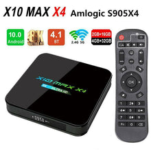 Load image into Gallery viewer, X10 Max X4 8K Amlogic S905X4 TV Box Android 10.0 Quad Core 2GB/16GB Dual WiFi Bl - Battery Mate