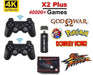 X2 Plus Upgraded Game Stick Retro Console Double Wireless Controller 40000+ games 128GB PowKiddy - Battery Mate