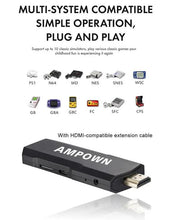 Load image into Gallery viewer, X2 Plus Upgraded Game Stick Retro Console Double Wireless Controller 40000+ games 128GB PowKiddy - Battery Mate