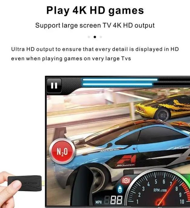 X2 Plus Upgraded Game Stick Retro Console Double Wireless Controller 40000+ games 128GB PowKiddy - Battery Mate